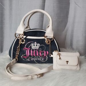 JUICY COUTURE Liquorice/crystal Dreamy Juicy Satchel